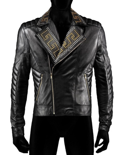 Versace leather jacket - versace,