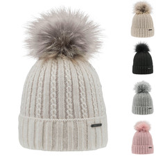 ARECO Damen Bommelmütze 7382