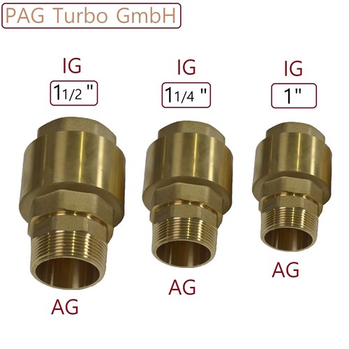 Rückschlagventil messing - messing, 1"