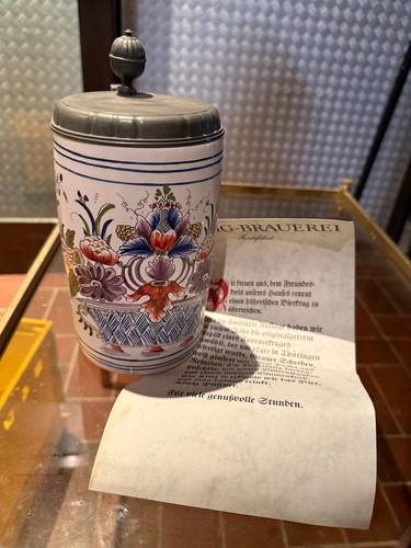 Keramik bierkrug jahreskrug - keramik, 1l