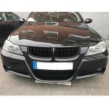 Für BMW 3er E90 E91 2004 2005-2008 Nieren Grill Schwarz Kühlergrill Doppelsteg