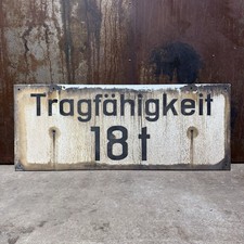 RIESIGES Emailleschild