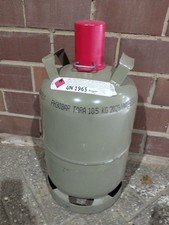 Propangasflasche 11kg, Grau, Inkl. Füllung, für Gasgrill und Camping.