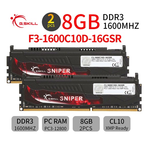 Skill sniper 16gb 8gb - sniper, 2x
