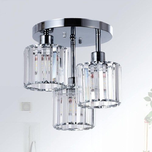 Kronleuchter flammig glas - 3-flammig,