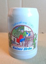 Bierkrug Steingut 0,5 l, Kaiser-Bräu, Jahreskrug 2003  (#02)
