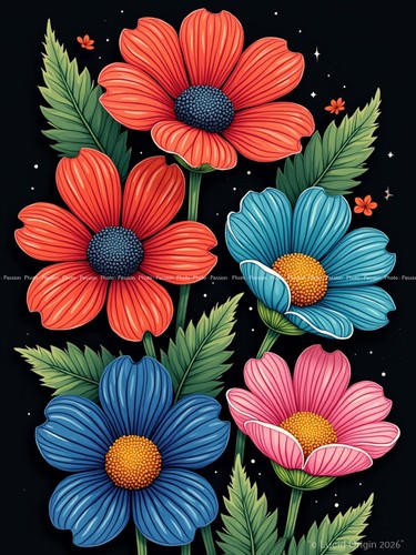Foto blumen abstrakt pop - foto,