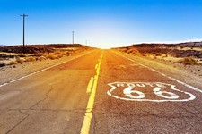 Wandbild ikonische route 66 - wandbild:,