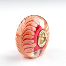 TROLLBEADS Federn Rot UNIKAT