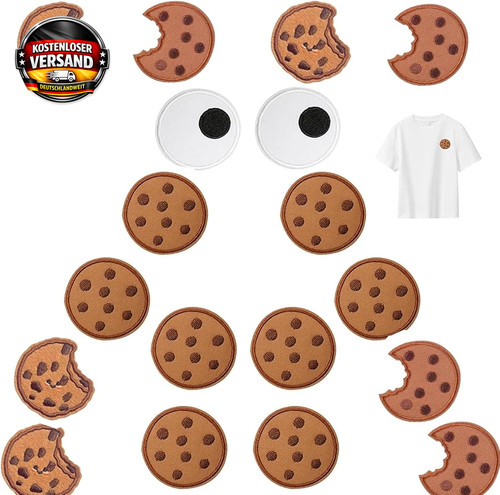 Krümelmonster aufnäher set - aufnäher,