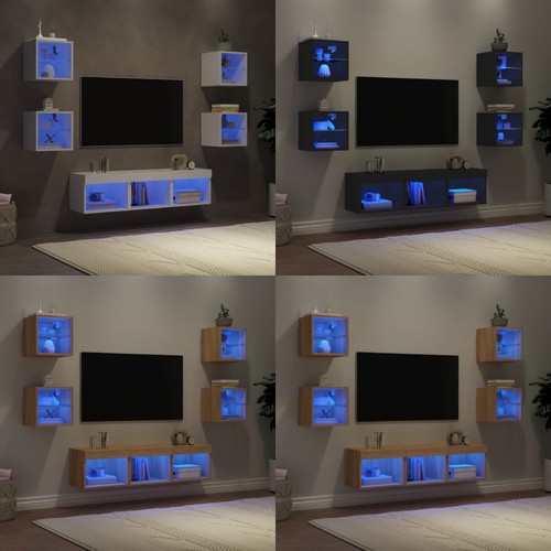 Wohnwand mit led - mit, wohnzimmer
