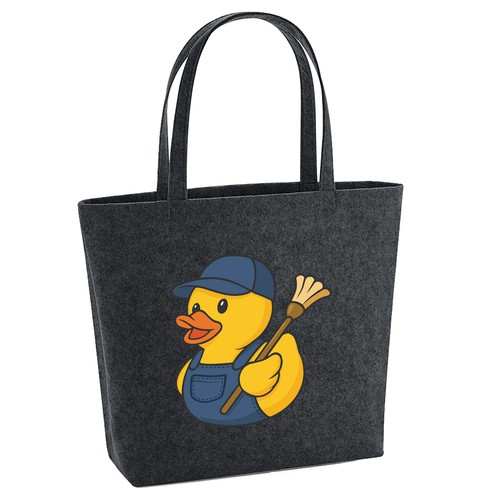 Filz shopper quietscheente - filz,