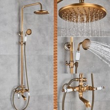 Antik dusche duscharmatur rund - antik,