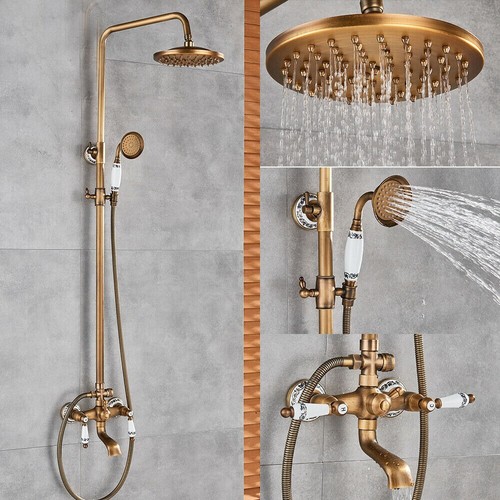 Antik dusche duscharmatur rund - antik,