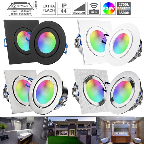 Ip44 led einbaustrahler - led, rgb