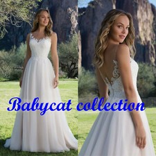 Spitze A-Linie Brautkleid