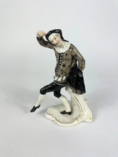 Nymphenburg Scaramuz Commedia dell'arte Porzellan Figur Franz Anton Bustelli