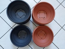 30 Blumentöpfe Pflanzschalen Grabschalen Kunststoff 20cm Ø  stabile Qualität 