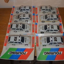 Dachbodenfund 8x VEB Plasticart Touring Modellauto Police 23 DDR  OVP .Nr.1