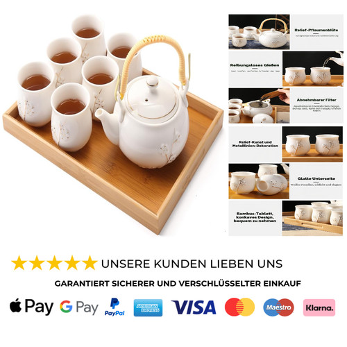 Japansches teeservice pflaume - japansches,