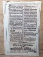 Alte Buchseiten, Endter Bibel