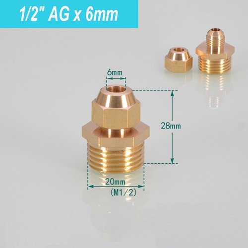 8 1 2 - 1/8"1/4"3/8"1/2", außengewinde
