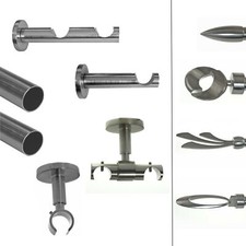 BASIT Gardinenstange Edelstahl