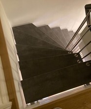 Die KENNGOTT-Hängetreppe, Geländer, Handlauf, Pfosten und Geländerstäbe, wie neu