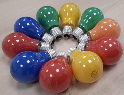 Glühlampenset bunt e27 - bunt, 15w