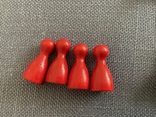 4 Stück Spielfiguren Holz