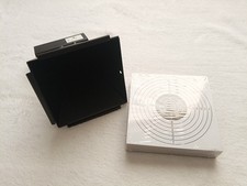 Kugelfang Scheibenkasten + 100 Zielscheiben 14x14 cm für Luftgewehr Luftpistole