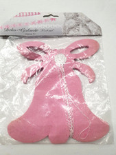 Deko-Glocken-Girlande "Hochzeit" Länge 4 m, m. vielen Glocken, rosa, 20 cm h OVP