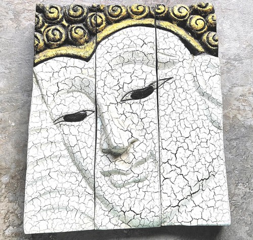 Buddha holz bild - buddha, wanddeko