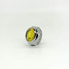 Retro Edelstein Blume Ring mit