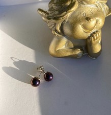 Ohrringe Ohrstecker lila