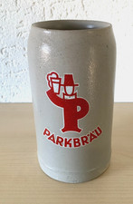 Alter 1 L Krug Parkbräu Park Brauerei Pirmasens Tonkrug