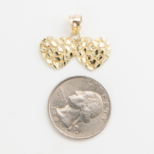 10k gelbgold nugget anhänger - gelbgold,