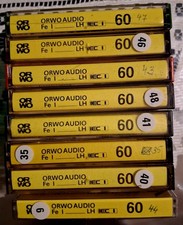 ORWO Magnettonband , Kassetten , DDR , Rft.