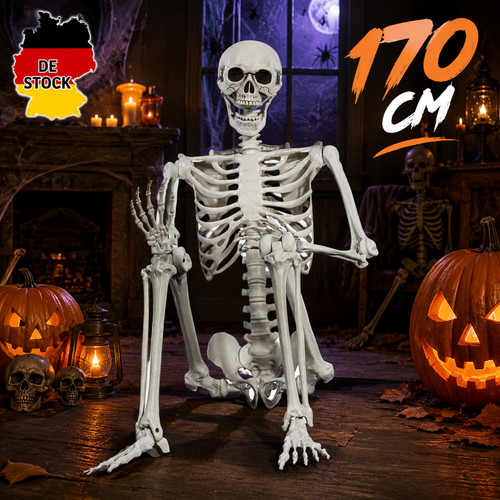 Halloween skelett lebensgroß - halloween,