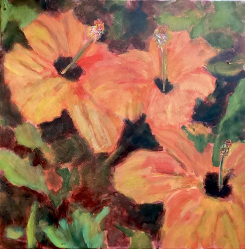 Malerei auf leinwand blumen - auf, leinwand,