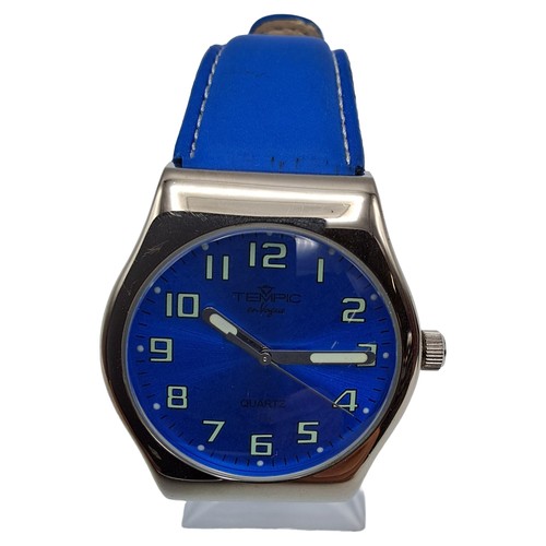 Tempic armbanduhr quartz blau - armbanduhr,