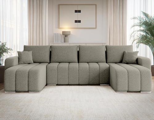 Ecksofa pufetto boucle - ecksofa,