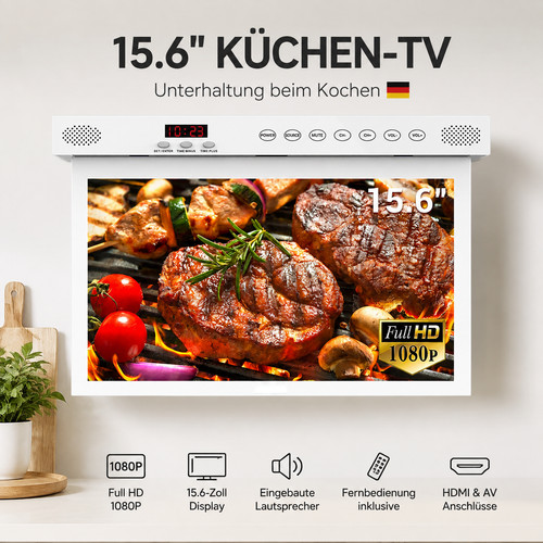 Zoll küchenfernseher - 15,6,