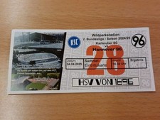 Fan Sammler Ticket 2024/25 2.Bundesliga Karlsruher SC KSC vs Hannover 96