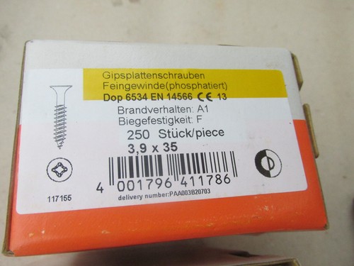 250 stück schnellbauschrauben - stück,