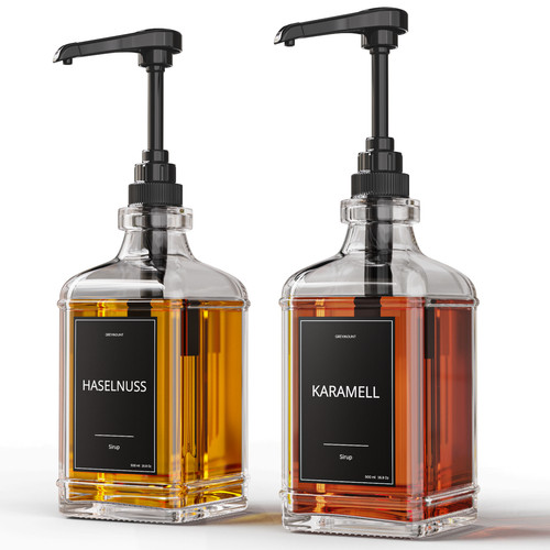Sirup spender set 500ml - set,