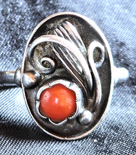 Antique Ladies 835 Silver Ring