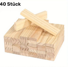 40 St. Holzbausteine Bausteine Bauklötze Holzbauklötze Holzspielzeug Natur Holz