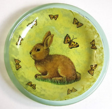 Glas Osterteller Schale Osterhase Schmetterling  Oster-Deko Ostern Handarbeit