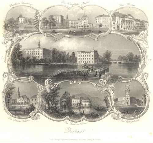Dessau souvenirblatt original - dessau,